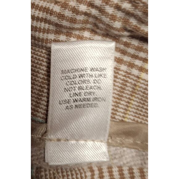 Cato Glen Check Capri Pants Women’s Size 14 – Tan Beige Preppy Corpcore Casual - Picture 9 of 9